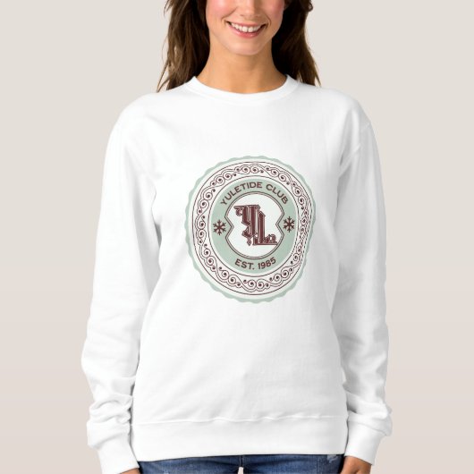 Yuletide Club EST. 1985 Wappen Design Sweatshirt (Vorderseite)