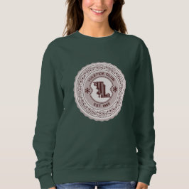 Yuletide Club EST. 1985 Wappen Design Sweatshirt