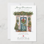 Yuletide Door New Zuhause Moving Ankündigung (Vorderseite)