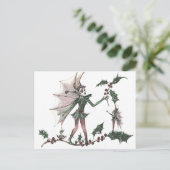 Yuletide Fairy Cards Postkarte (Stehend Vorderseite)