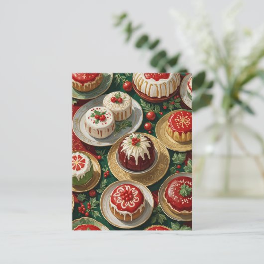 Yuletide Fest Postkarte (Stehend Vorderseite)