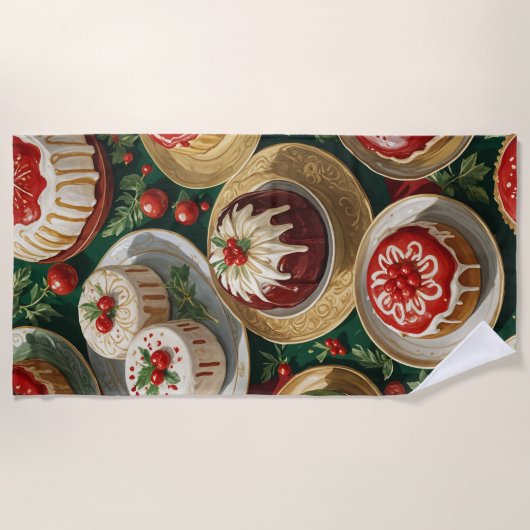 Yuletide Fest Strandtuch (Vorderseite)