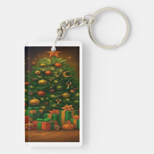Yuletide Glow: Tree of Wonder Keychain Schlüsselanhänger (Rückseite)