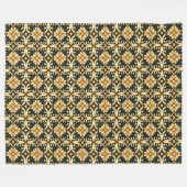 Yuletide Gold Glimmer Fleece Blanket (Vorderseite (Horizontal))