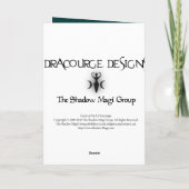 Yuletide Göttin Feiertagskarte (Rückseite)