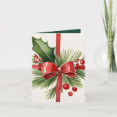 Yuletide Greetings & a Holiday Rezept Weihnachten Karte (Vorderseite)