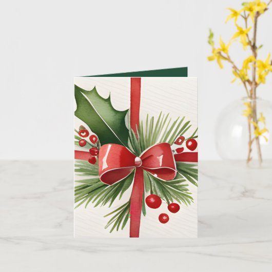 Yuletide Greetings & a Holiday Rezept Weihnachten Karte (Gelbe Blume)