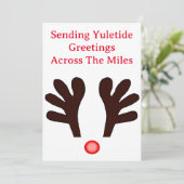 Yuletide Greetings Card Feiertagskarte (Stehend Vorderseite)