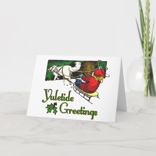 Yuletide Greetings Card Feiertagskarte (Vorderseite)