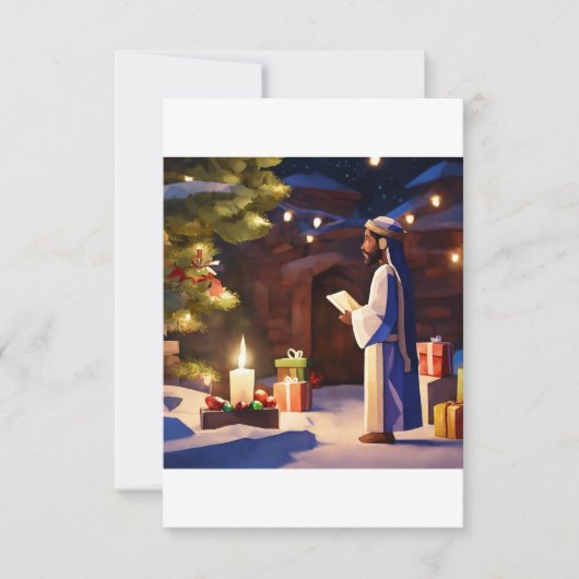 Yuletide Greetings Dankeskarte (Vorderseite)
