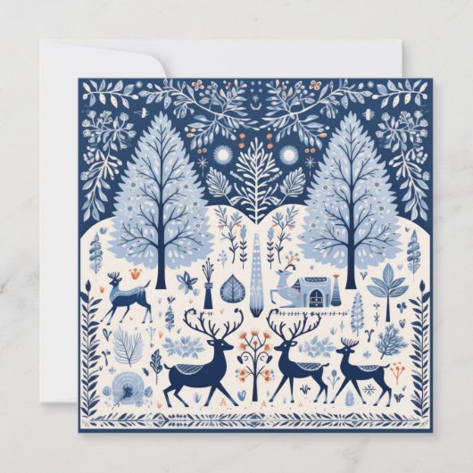 Yuletide Greetings Feiertagskarte (Vorderseite)