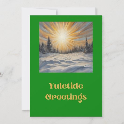 Yuletide Greetings Feiertagskarte (Vorderseite)