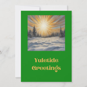 Yuletide Greetings Feiertagskarte