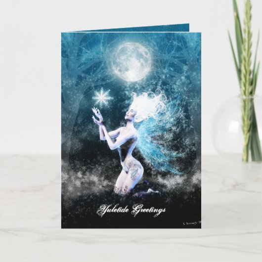 Yuletide Greetings Feiertagskarte (Vorderseite)