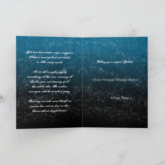 Yuletide Greetings Feiertagskarte (Innenseite)