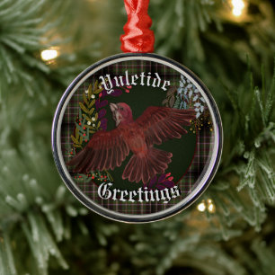 Yuletide Greetings Lila Finch Ornament Aus Metall