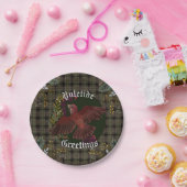 Yuletide Greetings Lila Finch Pappteller (Party)