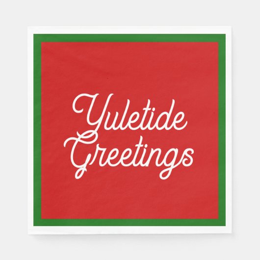 Yuletide Greetings Napkins Serviette (Vorderseite)