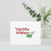 Yuletide Greetings Postkarte (Stehend Vorderseite)