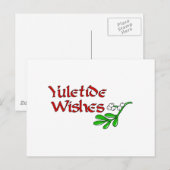 Yuletide Greetings Postkarte (Vorne/Hinten)