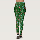 Yuletide Harmony Weihnachtsfeiertag Leggings (Rückseite)