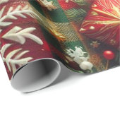 Yuletide Joy Geschenkpapier (Rolleneckpunkt)