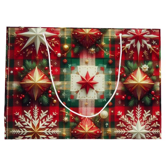 Yuletide Joy Große Geschenktüte (Rückseite)