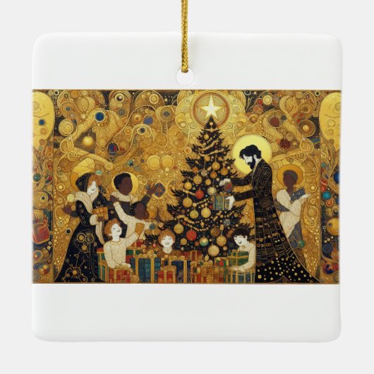 Yuletide Joy Keramikornament (Rückseite)