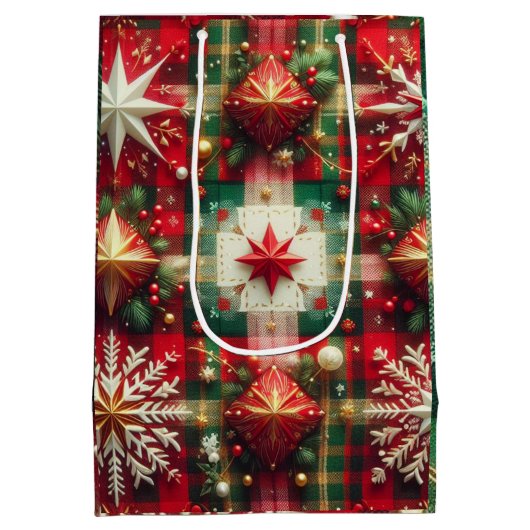 Yuletide Joy Mittlere Geschenktüte (Rückseite)