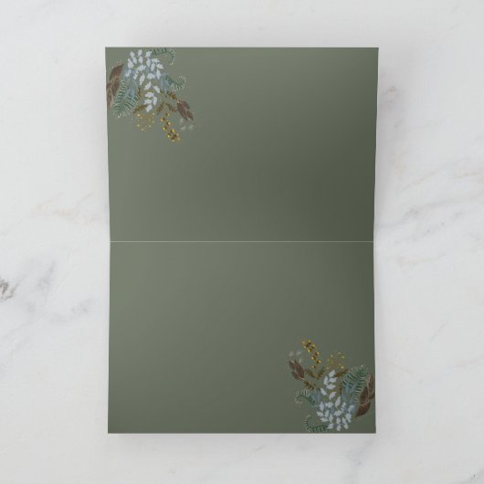 Yuletide Junco Bird Karte (Innenseite)