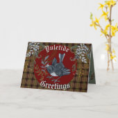 Yuletide Junco Bird Karte (Gelbe Blume)