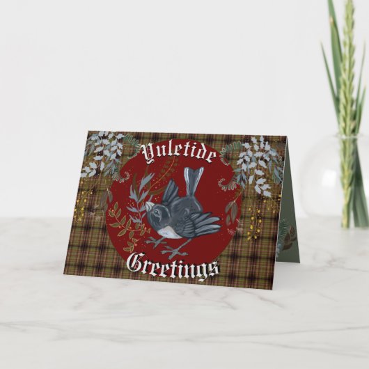 Yuletide-Junko-Vogel Karte (Vorderseite)