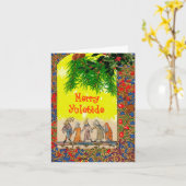 Yuletide mittelalterliche Kreaturen Karte (Gelbe Blume)