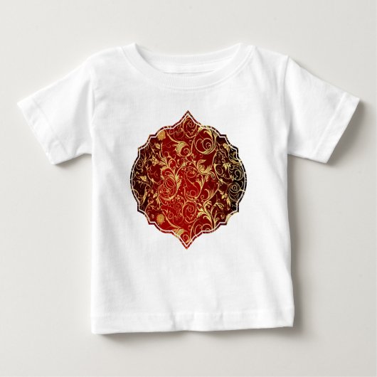 Yuletide Opulence: Goldene Weihnachtsdinge Baby T-shirt (Vorderseite)