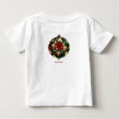 Yuletide Opulence: Goldene Weihnachtsdinge Baby T-shirt (Rückseite)