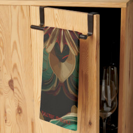 Yuletide Opulence: Goldene Weihnachtsdinge Geschirrtuch