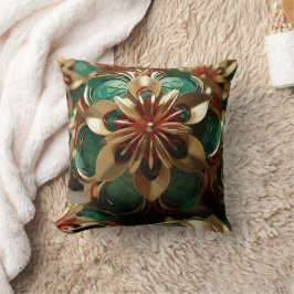 Yuletide Opulence: Goldene Weihnachtsdinge Kissen