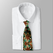 Yuletide Opulence: Goldene Weihnachtsdinge Krawatte (Gebunden)