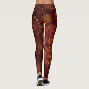 Yuletide Opulence: Goldene Weihnachtsdinge Leggings