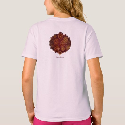 Yuletide Opulence: Goldene Weihnachtsdinge T-Shirt (Rückseite)