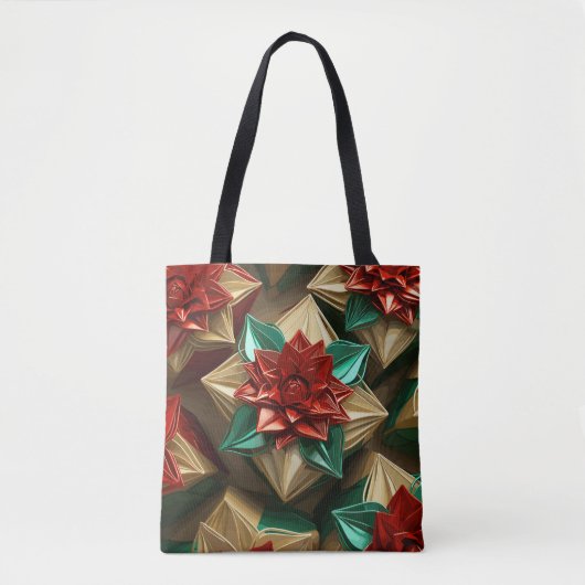 Yuletide Opulence: Goldene Weihnachtsdinge Tasche (Vorderseite)