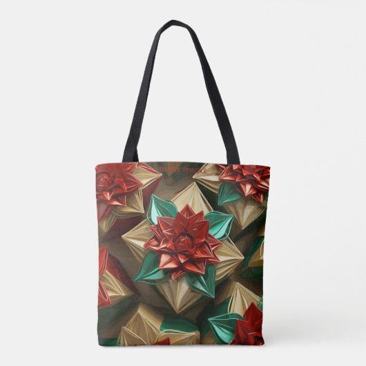 Yuletide Opulence: Goldene Weihnachtsdinge Tasche (Rückseite)