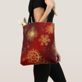 Yuletide Opulence: Goldene Weihnachtsdinge Tasche (Von Nahem)