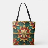 Yuletide Opulence: Goldene Weihnachtsdinge Tasche (Rückseite)