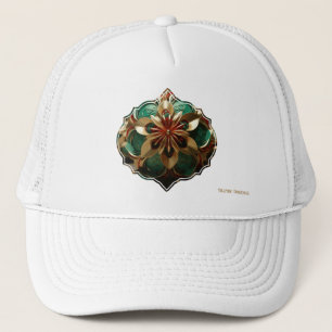 Yuletide Opulence: Goldene Weihnachtsdinge Truckerkappe