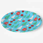 Yuletide Pappteller (Schrägansicht)