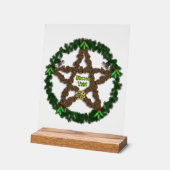 Yuletide Pentagramm Acrylschild (Winkel)
