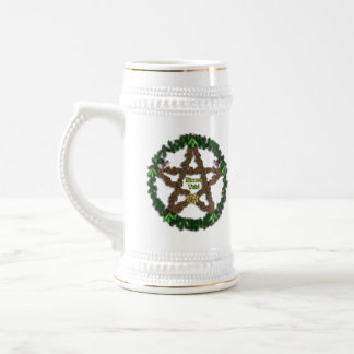Yuletide Pentagramm Bierglas