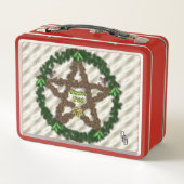 Yuletide Pentagramm Metall Brotdose (Rückseite)