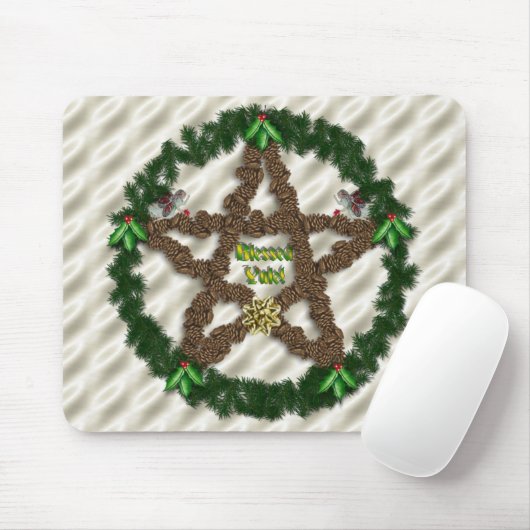 Yuletide Pentagramm Mousepad (Mit Mouse)